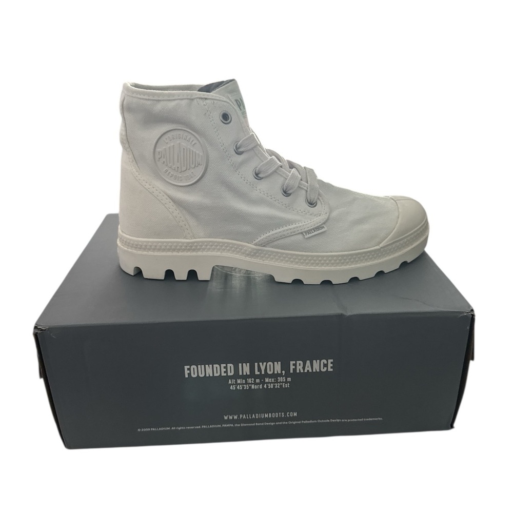 Palladium White Pampa HI Canvas High-Top